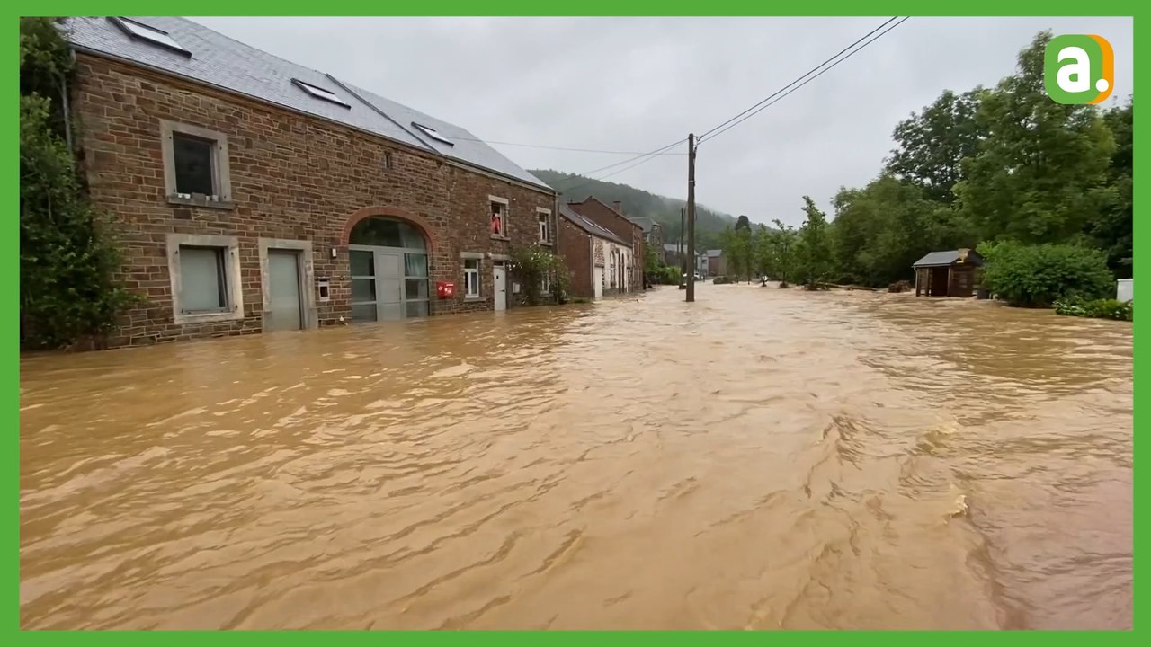 Nos Facebook Live dans les villages. Le centre du village de Masbourg submergé