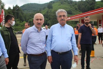 RİZE'DE SEL VE HEYELAN AFETİNİN HASARI GÜN AĞARINCA ORTAYA ÇIKTI