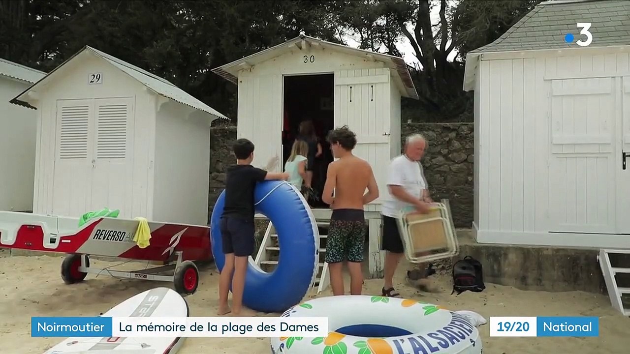 Noirmoutier : les cabines de plage de la plage des Dames