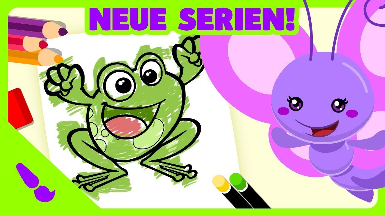 Kleines Gelbes Küken - Cucuru, der Frosch