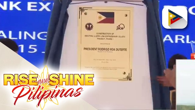 Pagbubukas ng Central Luzon Link Expressway o CLLEX, pinangunahan ni Pangulong Rodrigo Duterte