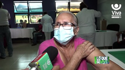 Pobladores de Ciudad Sandino son inmunizados contras la Covid-19