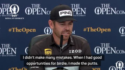 Oosthuizen hails the 'perfect' opening round at Royal St George's