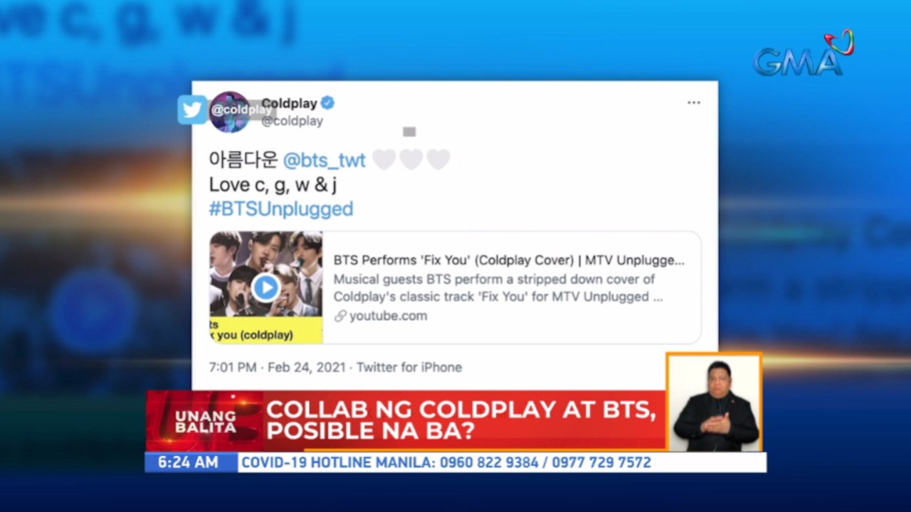 Collab ng Coldplay at BTS, posible na ba? | UB