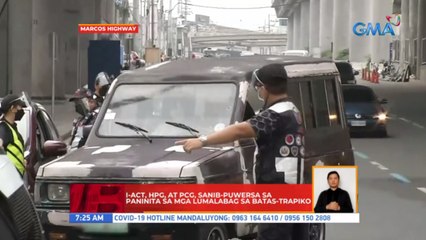 I-ACT, HPG, at PCG, sanib-puwersa sa paninita sa mga lumalabag sa batas-trapiko | UB