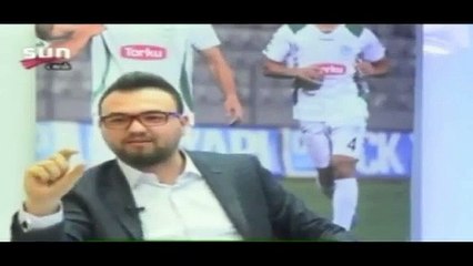 Canlı yayında kafasına dekor düştü