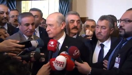 Devlet Bahçeli soru soran muhabiri fırçaladı