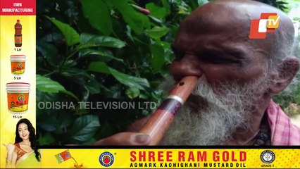 Visually-Impaired Devotee In Cuttack Plays Flute With Nose