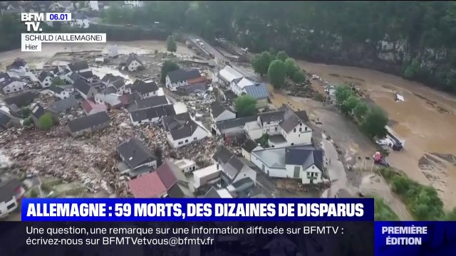 Les images saisissantes des dégâts causés par les pluies diluviennes dans l'ouest de l'Allemagne