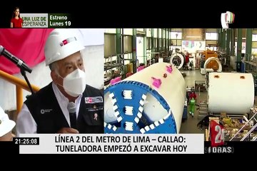 Línea 2 del Metro: titular del MTC activó botón de encendido de tuneladora “Delia”