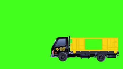 truck green screen HD Video animation