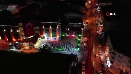 600 metrelik Türk bayrağı böyle görüntülendi