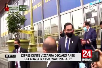Caso ‘Vacunagate’: Martín Vizcarra declaró ante el Ministerio Público por inmunización irregular