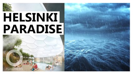 Tropical Sauna Islands in Helsinki's Howling Winter Gales