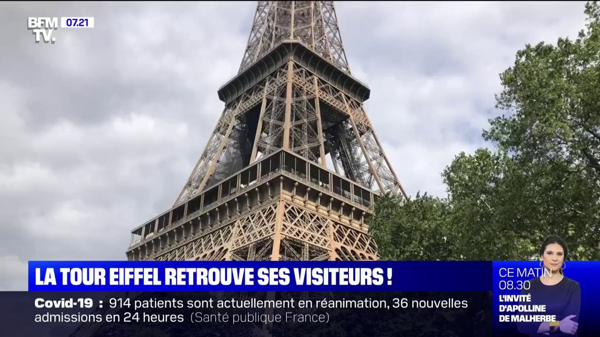 Après neuf mois de fermeture, la Tour Eiffel rouvre ce vendredi - Vidéo  Dailymotion