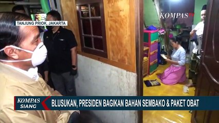 Begini Kagetnya Warga Saat Dapat Bansos Langsug dari Presiden Jokowi