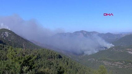 MERSİN'DEKİ YANGINA İKİNCİ GÜNÜNDE MÜDAHALE YENİDEN BAŞLADI-EK