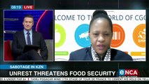 Unrest threatens food security