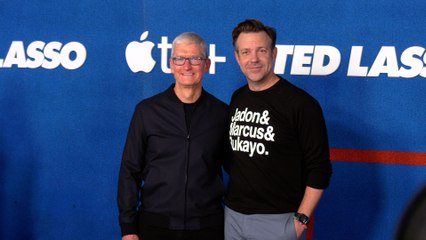 Tim Cook, Jason Sudeikis "Ted Lasso" Season Two Premiere Red Carpet