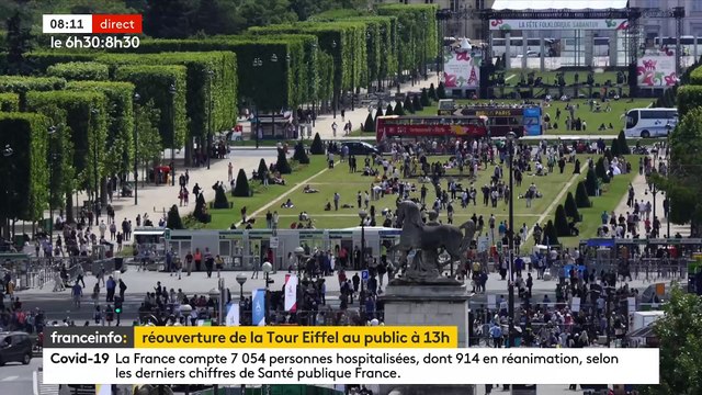 Après neuf mois de fermeture, en raison de la pandémie, la Tour Eiffel rouvre ses portes aux visiteurs - VIDEO