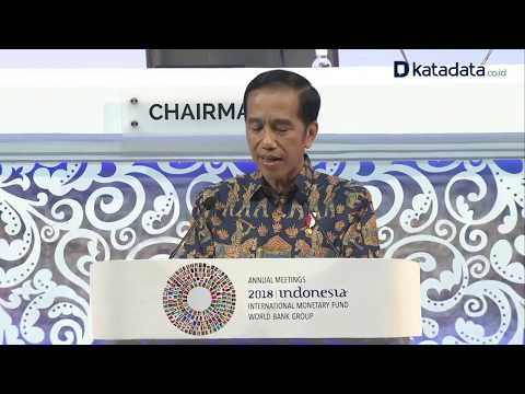 Pidato Lengkap Game of Thrones Jokowi di Sidang IMF-Bank Dunia (Full Version)