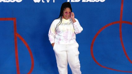 Ashley Ray "Ted Lasso" Season Two Premiere Red Carpet Fashion