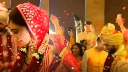 Rahul Vaidya और Disha Parmar ने ऐसे लिए सात फेरे, phere का video viral | FilmiBeat