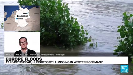 At least 93 dead, hundreds missing in huge floods in Germany and Belgium