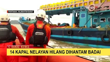 Dihantam Badai, 44 ABK Kapal Nelayan di Kalbar Hilang