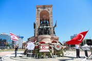 Kıbrıs Barış Harekatı'nın 47. yıl dönümü kapsamında Taksim'de tören düzenlendi