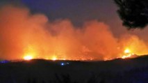 Samos’ta orman yangını söndürülemiyor