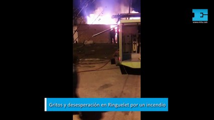 Gritos y desesperación en Ringuelet por el incendio de una casa, que quedó destruida