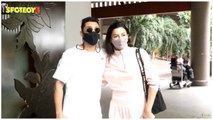 Gauahar Khan & Zaid Darbar Snapped At The Airport