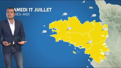 Bulletin météo pour le samedi 17 juillet 2021