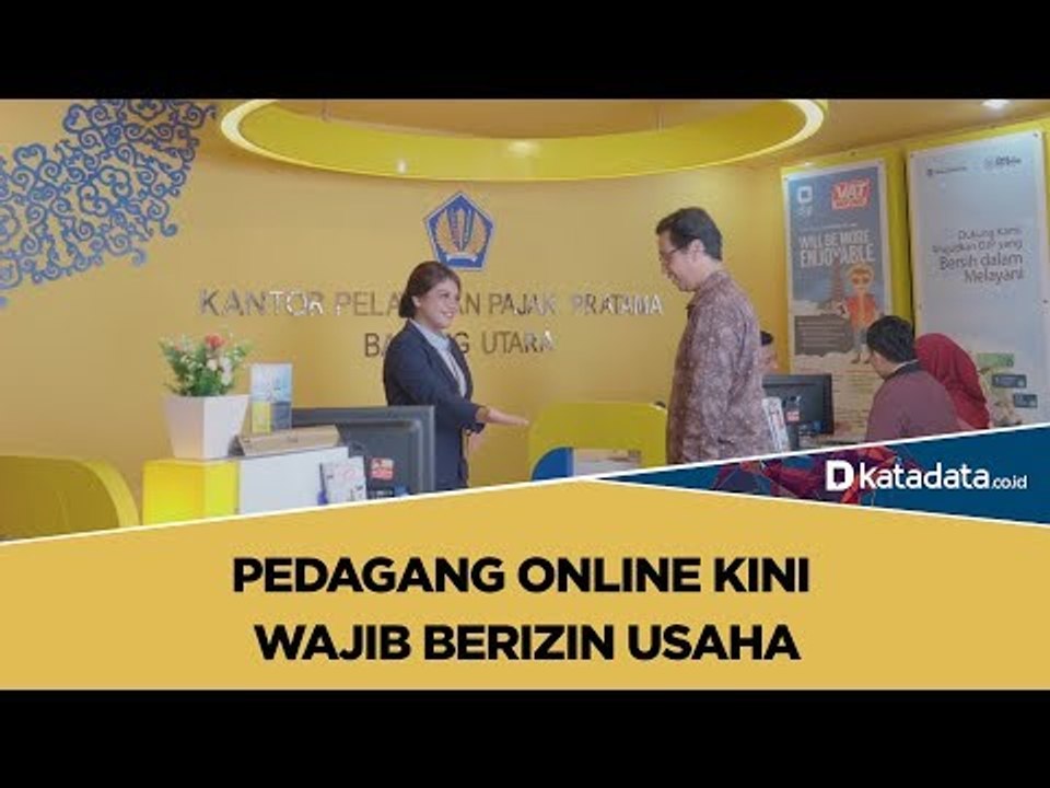 Pedagang Online Kini  Wajib Berizin Usaha | Katadata Indonesia