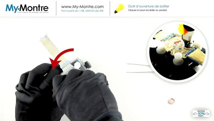 Remplacer une pile de montre Swatch (Zoom + Détails)