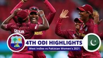 West Indies Women vs Pakistan Women 4th odi highlights 2021 | wi w vs pak w odi highlights 2021