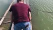 Slippery Bridge Sweeps Friend Off His Feet