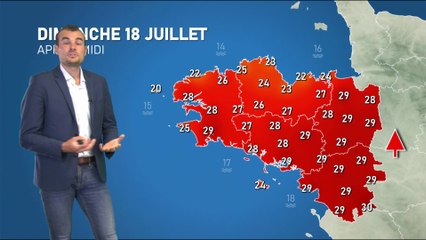 Bulletin météo pour le dimanche 18 juillet 2021