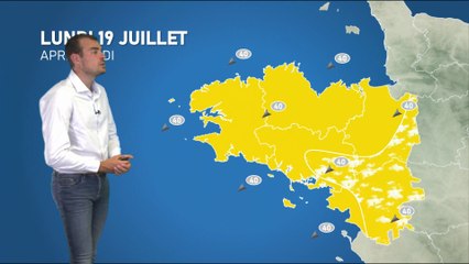 Bulletin météo pour le lundi 19 juillet 2021