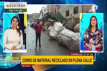 Chorrillos: vecinos denuncian gran acumulación de material reciclado en plena vía pública