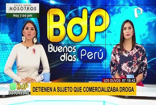Policía detiene a comercializadores de droga en Los Olivos