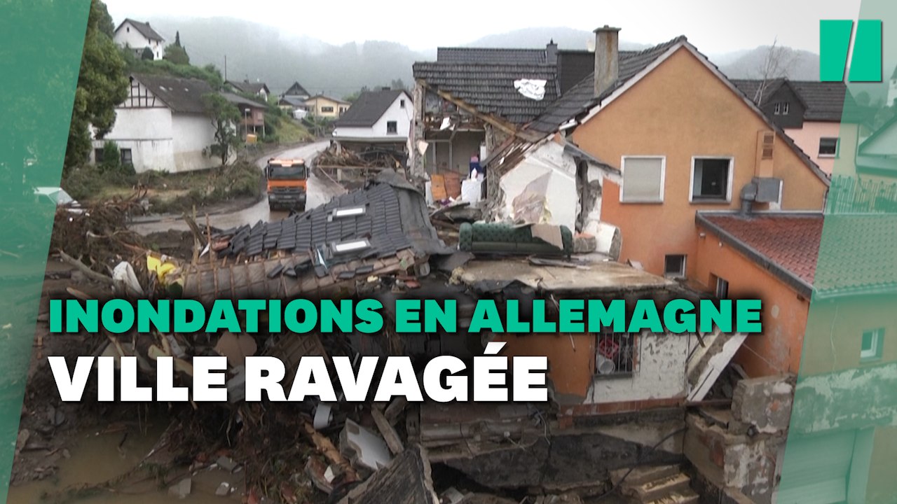 À Schuld en Allemagne, les inondations laissent derrière elles d'immenses dégâts