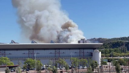 Gros départ de feu à Martigues