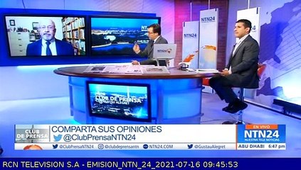 Club de Prensa del viernes 16 de julio de 2021
