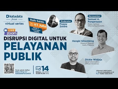 Katadata Forum Virtual Series Disrupsi Digital untuk Pelayanan Publik