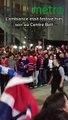 Les partisans célébrent la 3e victoire des Canadiens