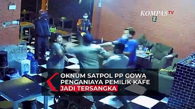 Oknum Satpol PP Gowa Penganiaya Suami Istri Pemilik Kafe Jadi Tersangka