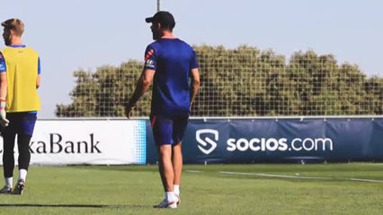 Saúl vuelve a ejercitarse con el grupo en Los Angeles de San Rafael