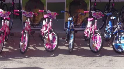 AFYONKARAHİSAR - İçişleri Bakanı Soylu'nun gönderdiği bisikletler çocukları sevindirdi